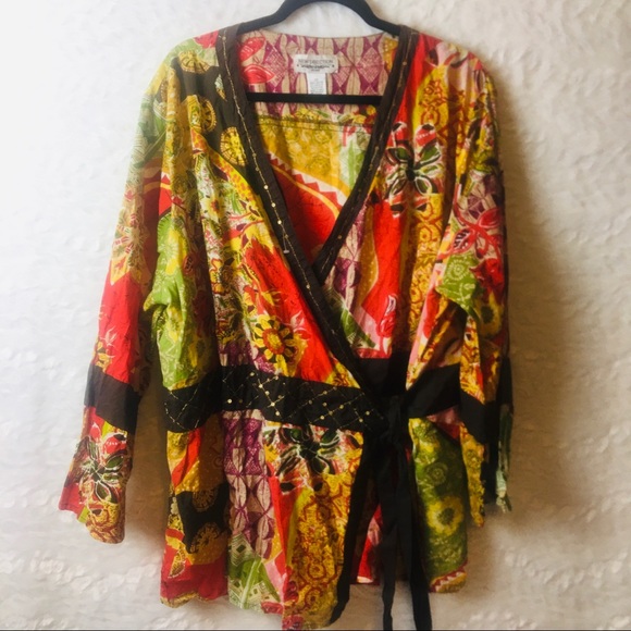 new directions Tops - Stunning 2XXL wrap shirt NWT New Direction B4